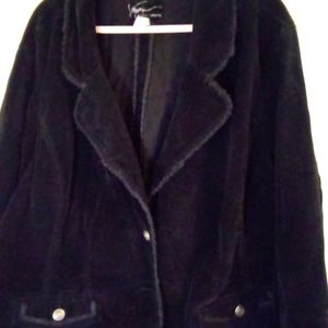 Lane Bryant Velvet Jacket in Black size 28w.